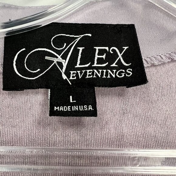 Alex Evenings Sequined Floral Open Blazer Multicolor Size Large - Picture 8 of 9